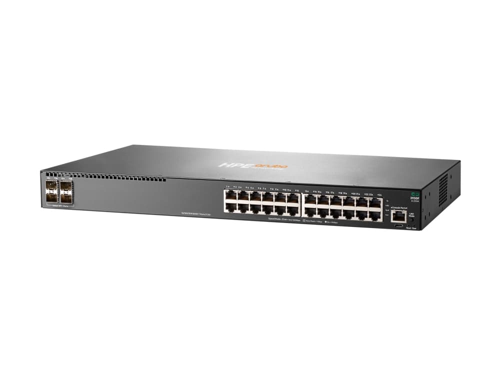 HPE Aruba 2930F 24G 4SFP - Kytkin - L3 - Administreret - 24 x 10/100/1000 + 4 x Gigabit SFP (uplink) - monterbar på stativ