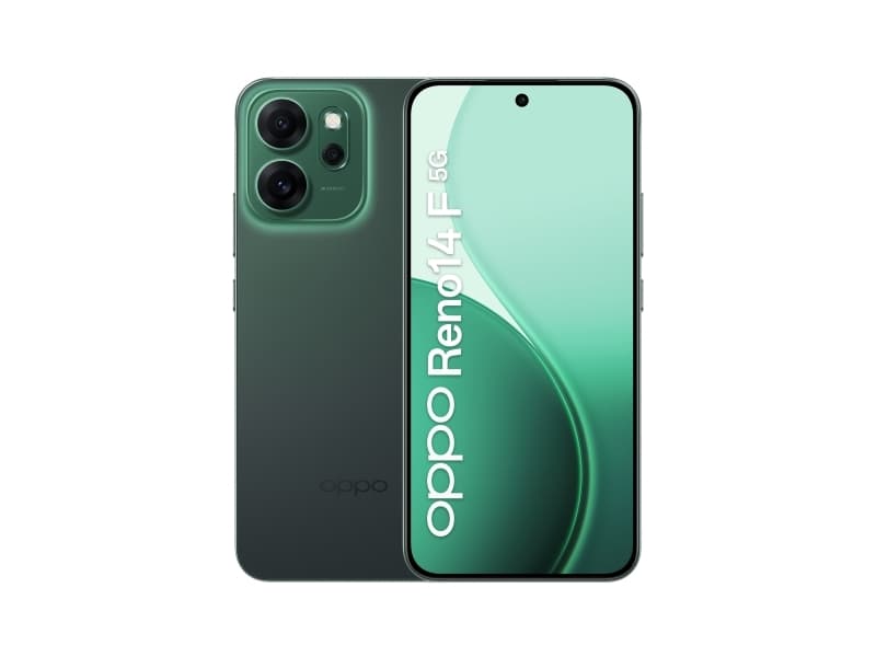 OPPO Reno14 F 5G, 16,7 cm (6.57), 8 GB, 256 GB, 50 MP, Android 15, Vihreä