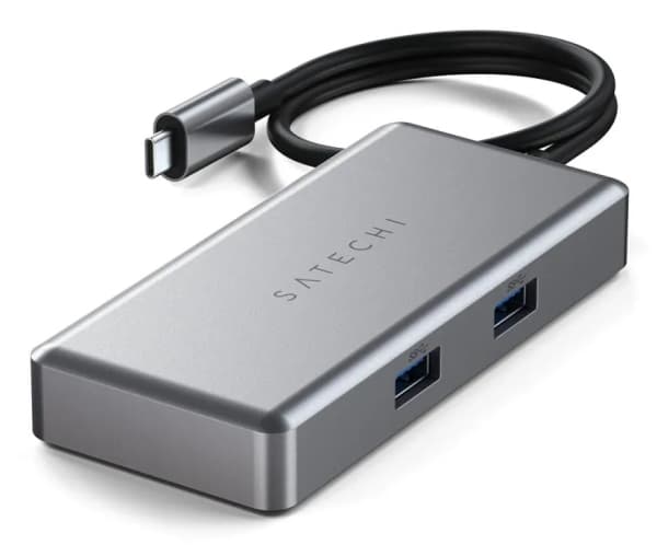 Satechi ST-UCGHM, USB Type-C, HDMI, RJ-45, USB Type-C, USB 3.2 Gen 1 (3.1 Gen 1) Type-A, 5000 Mbit/s, 60 Hz, Harmaa, 1 kpl