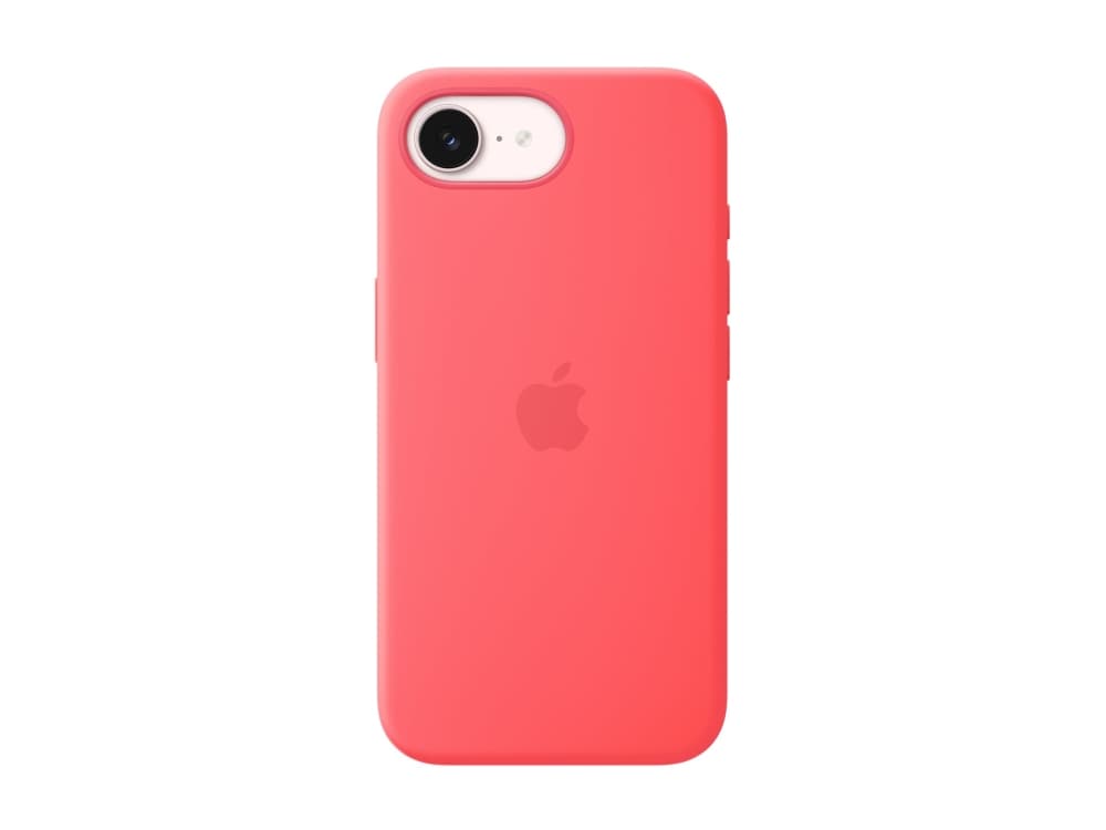 Apple iPhone 17e:n MagSafe-silikonikuori - heleä guava, Suojus, Apple, iPhone 17e, 15,5 cm (6.1), Punainen