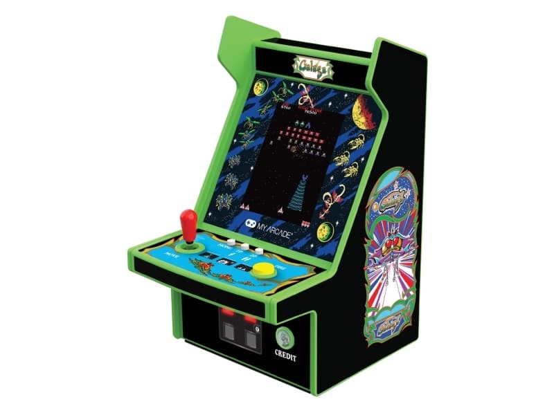 My Arcade GALAGA Micro Player Pro, Monivärinen, Kotipainike, Käynnistyspainike, 6,98 cm (2.75), 3,5 mm, USB/Akku, AA