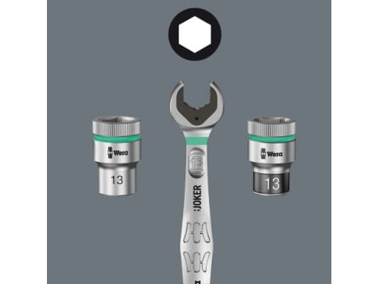 Wera Joker, 17 mm, Ruostumaton teräs, Terästä, Matta, Saksa, 37,2 mm