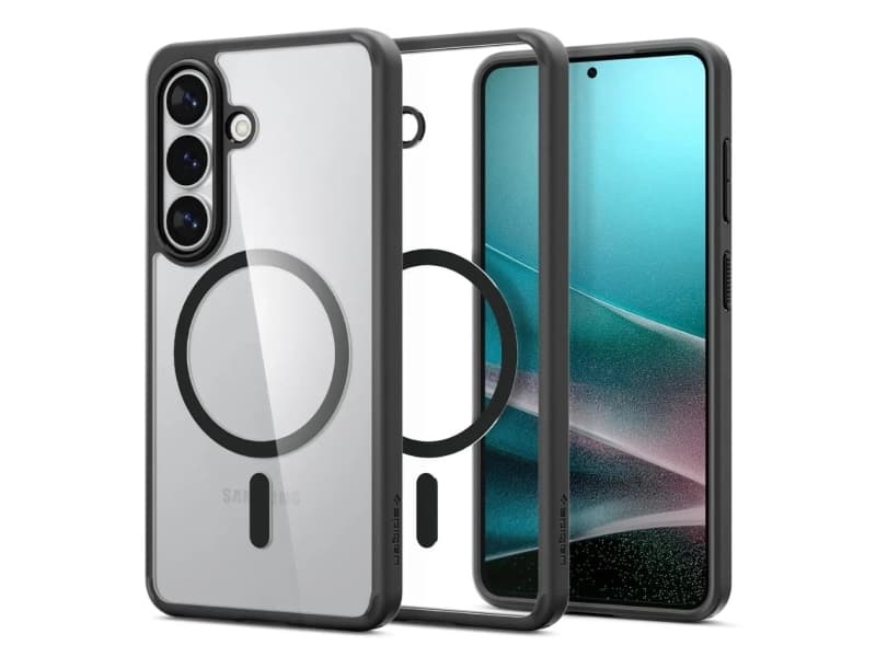 Spigen Ultra Hybrid (MagFit), Suojus, Samsung, Galaxy S26, 16 cm (6.3), Läpinäkyvä, Musta