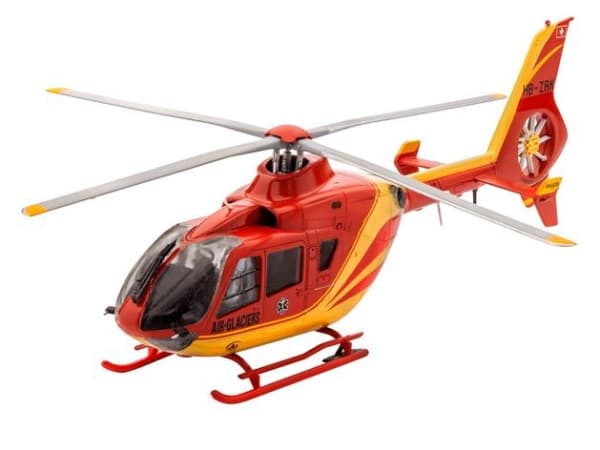 Revell EC135 Air-Glaciers, Rotorcraft model, Kokoamispakkaus, 1:72, EC135, Ei sukupuolirajoitusta, Muovi