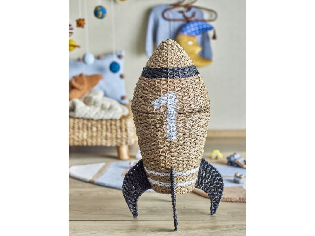 BLOOMINGVILLE MINI Cosmina-kori kannella, luonnonvalkoinen, searuoho
