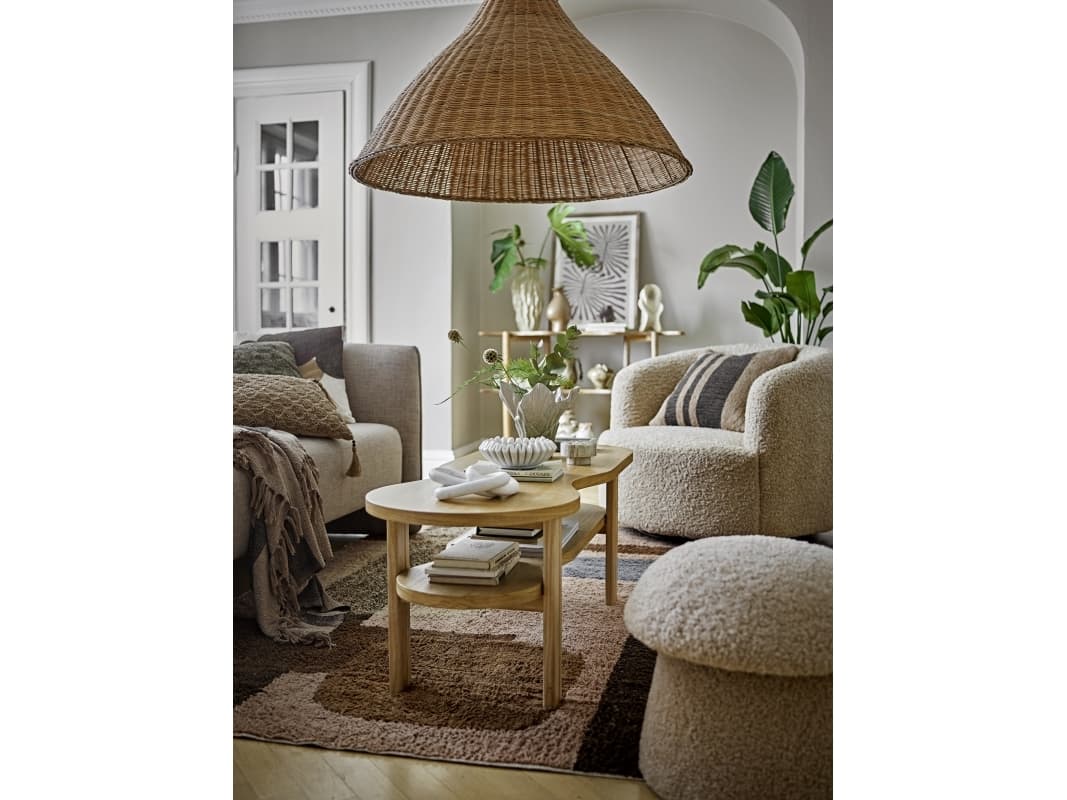 BLOOMINGVILLE Bocca pouf, Luonnonväri, Polyesteri