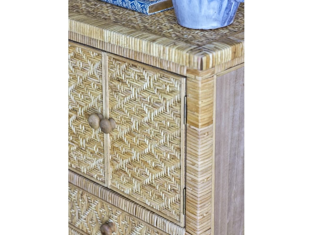 Bloomingville CREATIVE COLLECTION Lorris byrå | Natur | Rattan