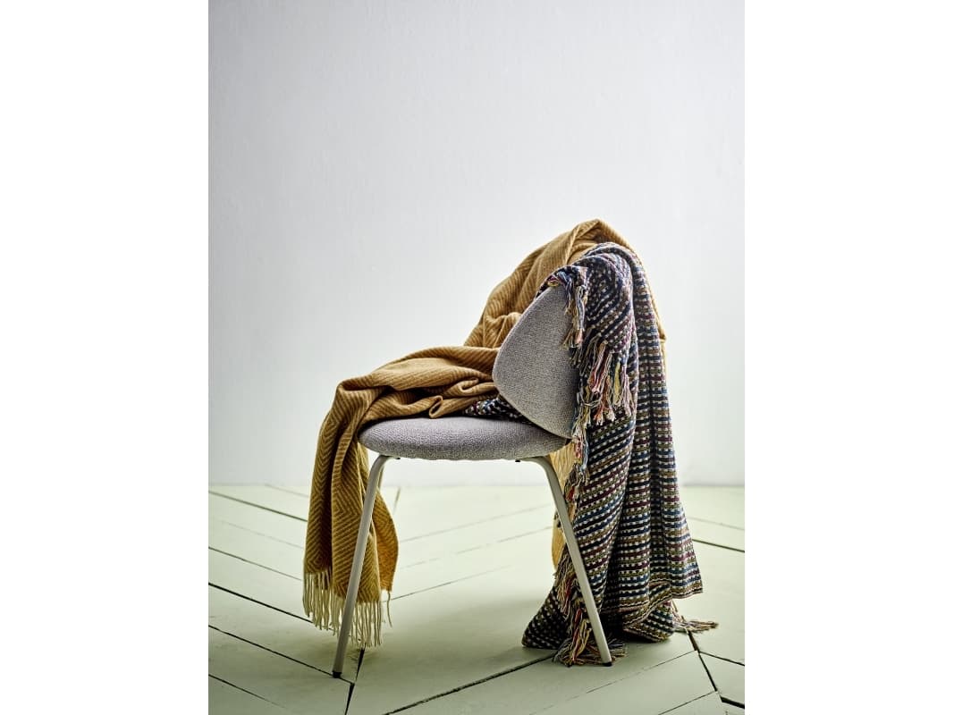BLOOMINGVILLE Lazzario Plaid, Multifarvet, Genanvendt Bomuld