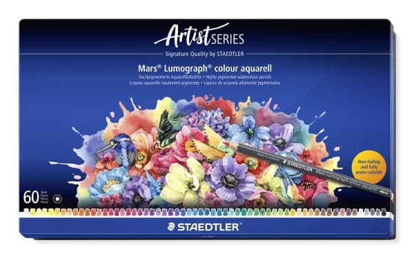 Staedtler Mars Lumograph, Pehmeä, Monivärinen, 60 kpl