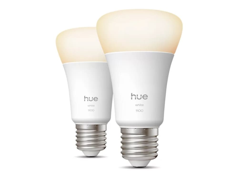 Philips Hue - LED-lamppu - muoto: A60 - E27 - 9.5 W (samanlainen 75 W) - luokka E - lämmin valkoinen valo - 2700 K (pakkaus sisältää 2)