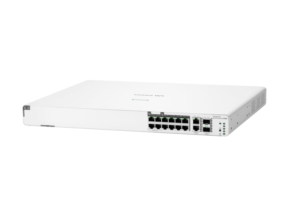 HPE Networking Instant On 1960 - Kytkin - Hallittu - 4 x 2,5 Gt-T + 8 x 100/1000/10GBase-T + 2 x 100/1000/10GBase-T + 2 x 10 Gigabit SFP+ - telineeseen asennettava - PoE (480) )
