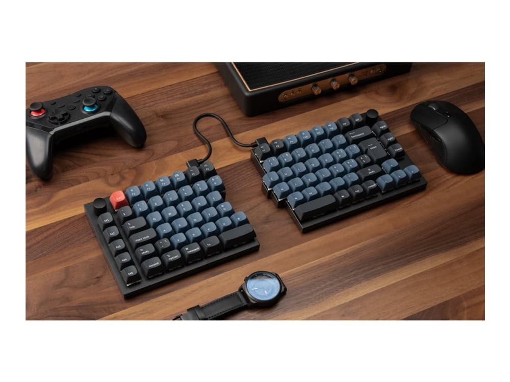 Keychron Q11 75% Split Layout fullt monterad knob Gateron G Pro Red Switch ISO Nordic
