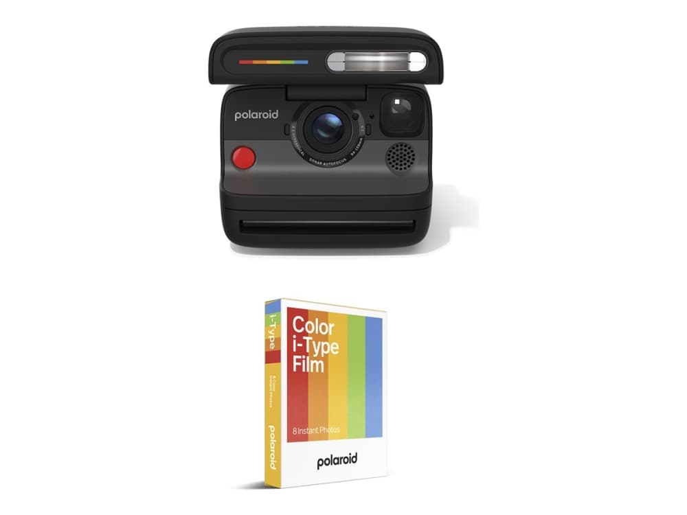 Polaroid Flip, 79 x 79 mm, Musta, Automaattinen, 0,4 - 1,68 m, Polaroid App, 0 - 4,5 m
