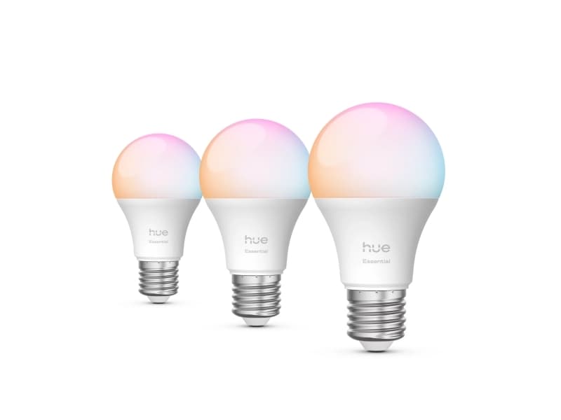 Philips Hue White and Color Ambiance 800 - LED - E27 - 8 W (samanlainen 60 W) - luokka F - 2200-6500 K (pakkaus sisältää 3)