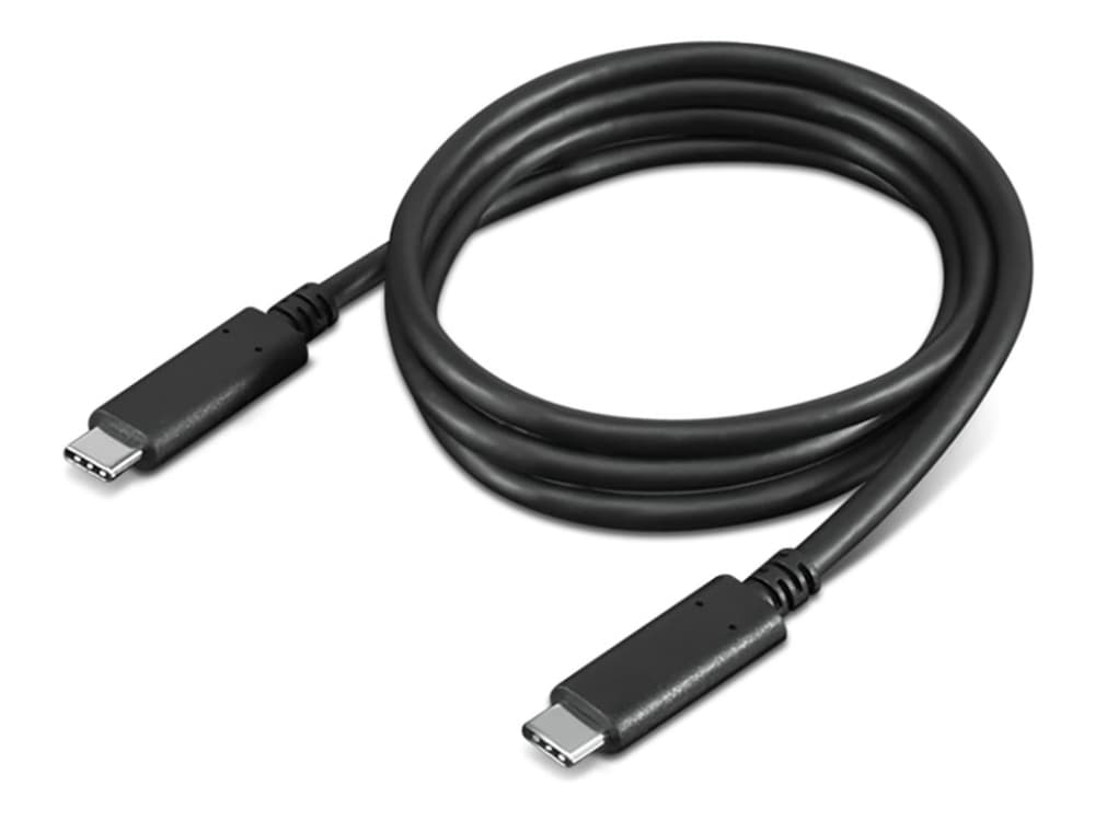 Lenovo - USB-kaapeli - USB-C (han) til USB-C (han) - 20 V - 5 A - 1 m - 4K-tuki, USB Power Delivery (5 A, 100 W) - lajittelu - ThinkCentre M90a Pro Gen 3 M90q Gen 2 M90t Gen 3 ThinkPad L13 Yoga Gen 3 Z13 Gen 1 ThinkPad L13 Yoga Gen 3 Z13 Gen 1