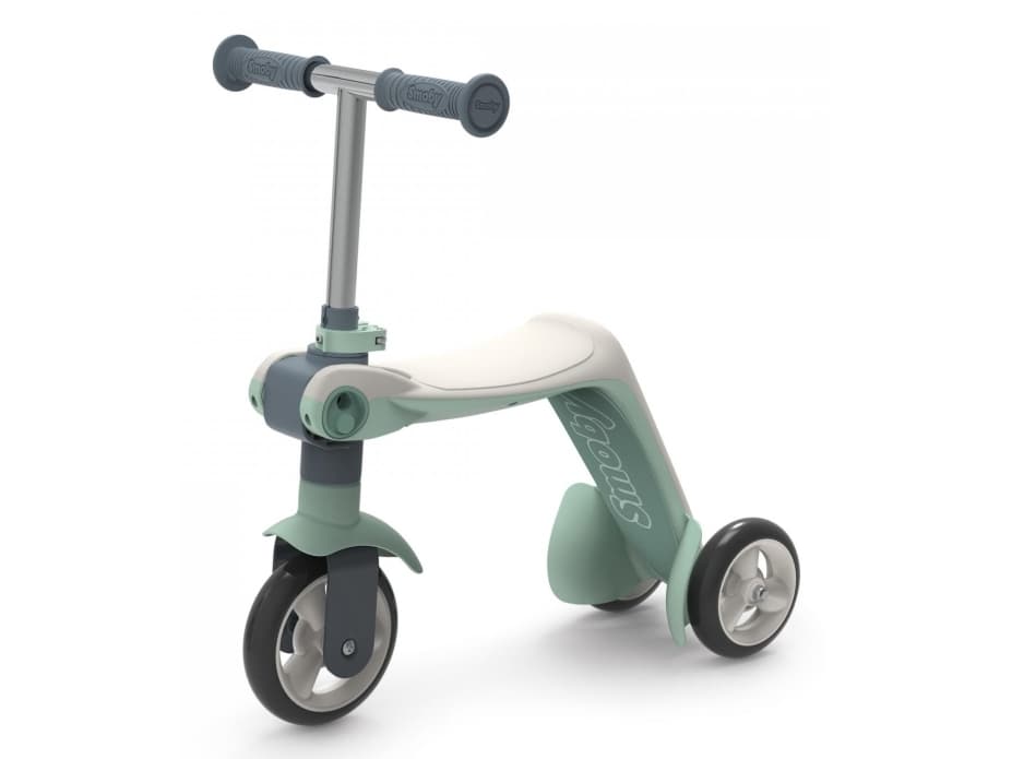 Smoby 750615, Lapset, Kolmipyöräinen potkulauta, Ei sukupuolirajoitusta, 3 renkaita, 1,5 vuosi/vuosia, Vihreä, Harmaa