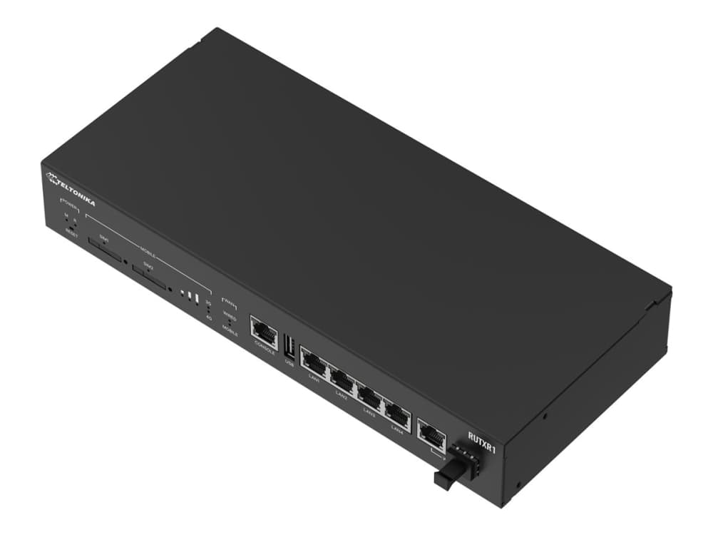 Teltonika RUTXR1, Matkapuhelinverkon reititin, Harmaa, Terästä, Data, Teho, Signaalin vahvuus, Tila, WAN, Gigabitti Ethernet, 10,100,1000 Mbit/s
