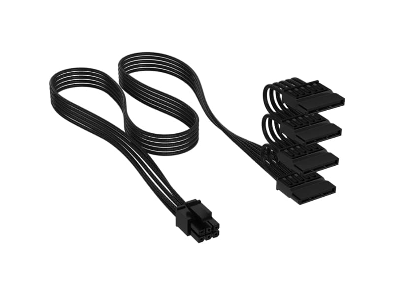 Corsair CP-8920393, 0,75 m, Suora, Suora, musta