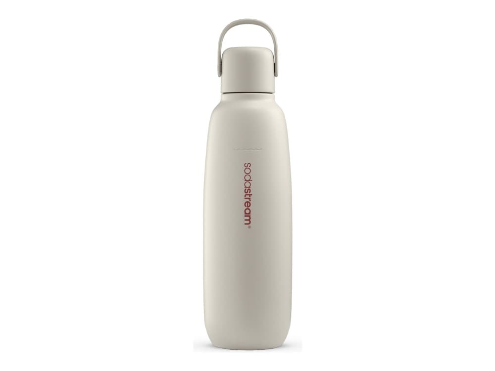 SodaStream Fizz & Go, Hiilihapotuspullo, Hiekka, Ruostumaton teräs, 900 ml, 0,745 L, 0,9 L