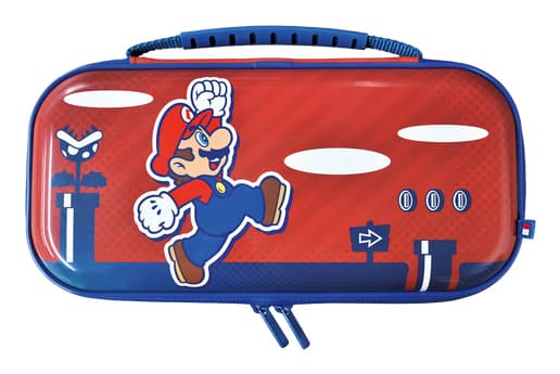 Hori Nintendo Switch 2 Tasche Mario, Suojus, Nintendo, Sininen, Punainen, Nintendo Switch 2, Naarmuuntumisenkestävä, Kestää hankausta, Vetoketju