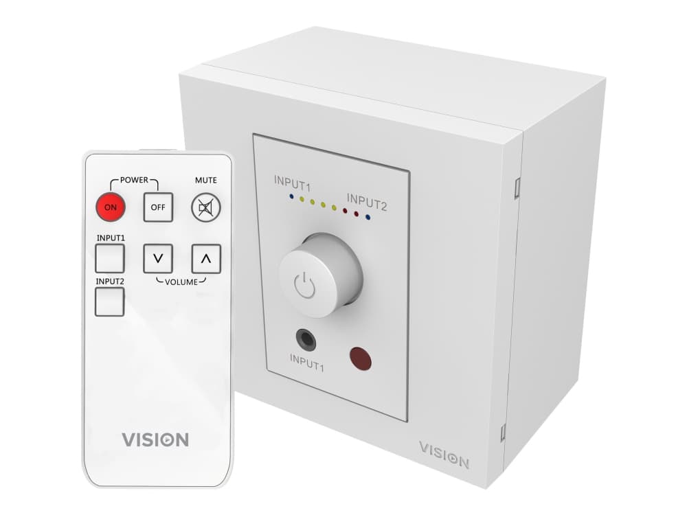 Vision TC3-AMP, 2.0 kanavaa, 25 W, D, 1%, 98 dB, 25 W