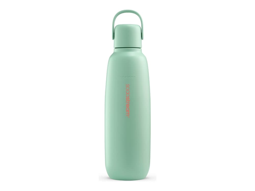 SodaStream Fizz & Go, Hiilihapotuspullo, Mintunvärinen, Ruostumaton teräs, 900 ml, 0,745 L, 0,9 L