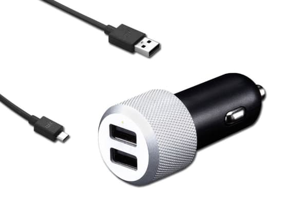 JustMobile CC-168S, Auto, Tupakansytytin, 5 V, 1,8 m, Musta, Hopea