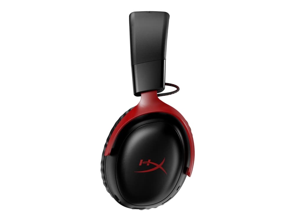 HP HyperX Cloud III Wireless -pelikuulokkeet, Langallinen & langaton, Pelaaminen, 10 - 21000 Hz, 330 g, Kuulokkeet, Musta, Punainen