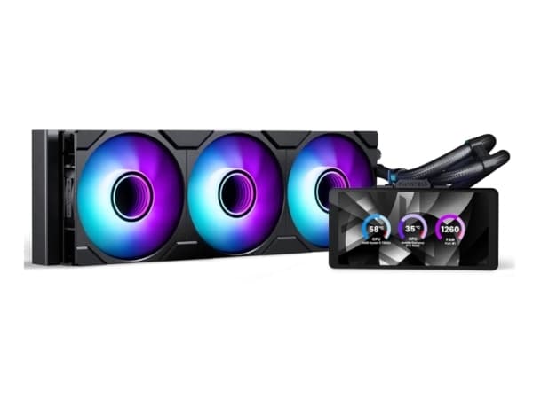 Phanteks Glacier One 360M25 LCD AiO Vanduo jäähdytys, 6-tuumainen Ekranas - 360mm, Juodas