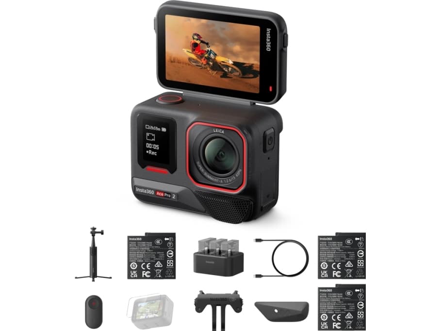 Insta360 Flow Pro, Älypuhelimen kameranvakaaja, Harmaa, 360°, -100 - 82°, -150 - 180°, 0,3 kg