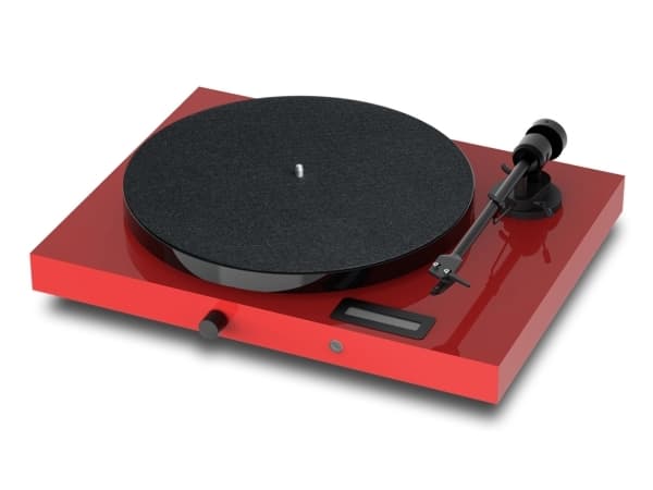 Pro-Ject Juke Box E1, Hihnakäyttöinen levysoitin, Puoliautomaattinen, Musta, Punainen, ABS-synteettinen, 33,45 RPM, 33,45 RPM