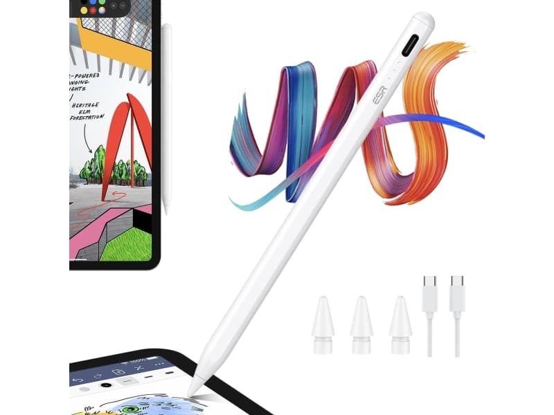 ESR DIGITAL+ MAGNEETTINEN STYLUS KYNÄ IPAD VALKOINEN universaali stylus kynä