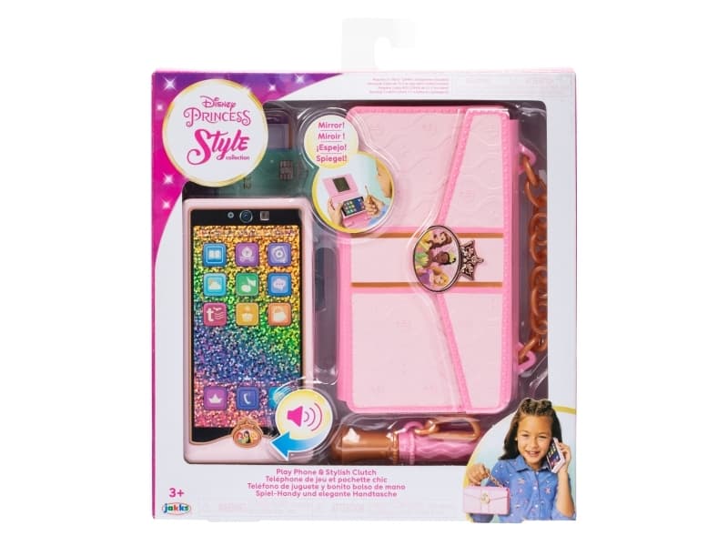 Jakks Pacific Disney Princess stilkollektion: Play Phone & Stylish Clutch (221314)