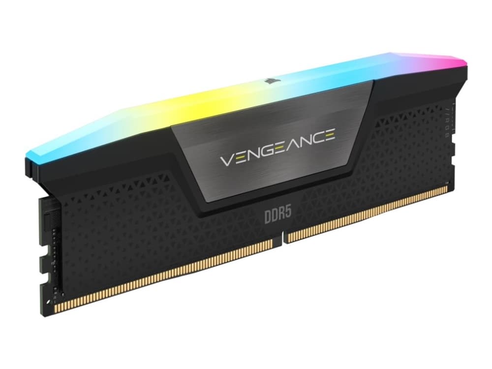 CORSAIR VENGEANCE RGB DDR5 128GB (2 x 64GB) DDR5 6000 CL40-50-50-96 1.35V Intel XMP - BLACK