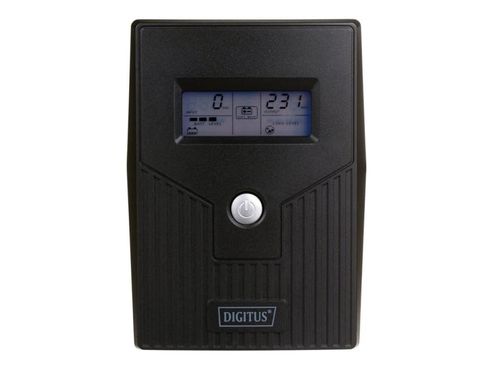 Digitus UPS Line-Ineractive LCD BASIC, 600VA/360W, 1x12V/7Ah, AVR, 2x Schuko CEE 7/3