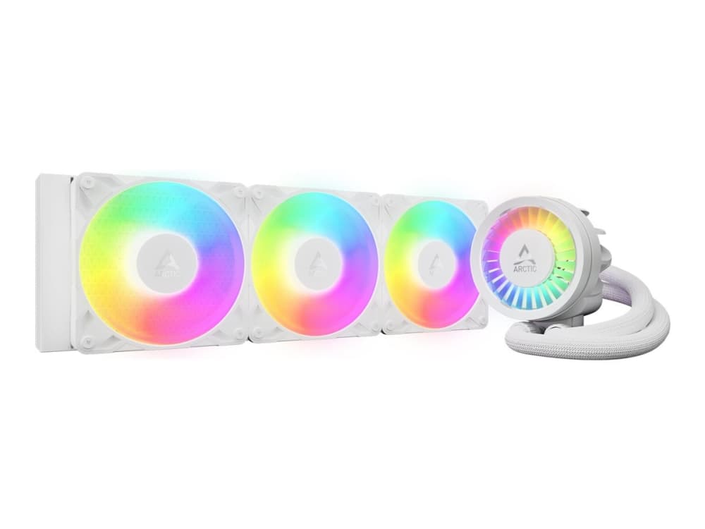 ARCTIC Liquid Freezer III Pro 360 A-RGB (White), Nestejäähdytyspakkaus, 12 cm, 131 m³/h, Valkoinen