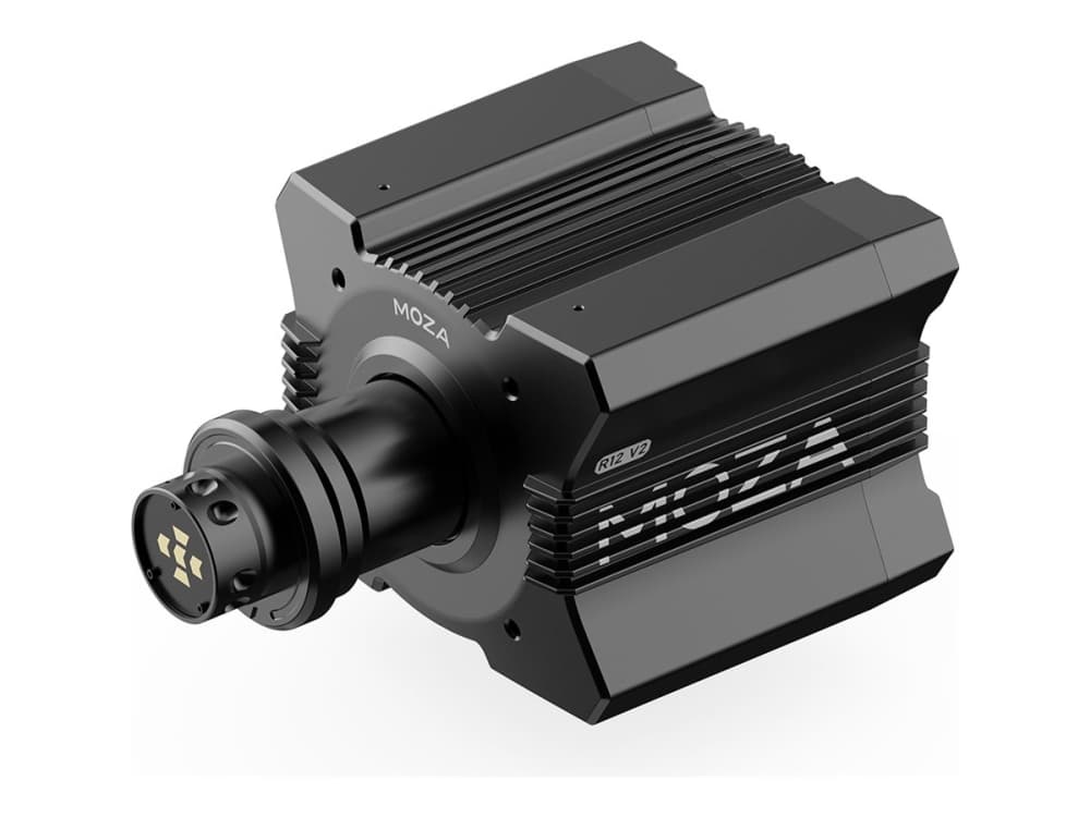 Moza Racing R12 - Ratpåsætningsbase for spilcontroller - direkte drev - sort