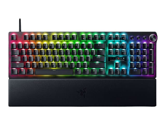Razer Huntsman V3 Pro 8KHz, Täysikokoinen (100 %), Langallinen, USB, Optinen näppäinkytkin, musta