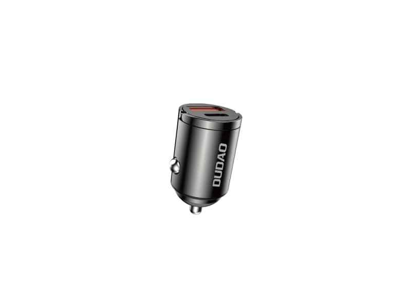 Dudao R3MAX 48W QC PD mini autolaturi - musta