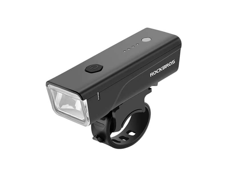 RockBros etupyörän valo 260lm + USB-C-kaapeli 4 tilaa