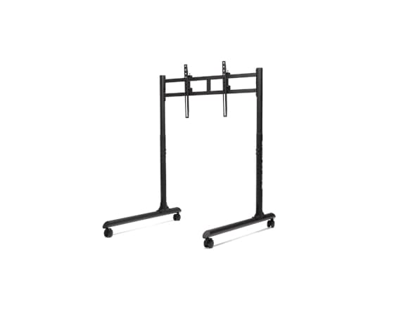 Laikiklis Next Level Racing Floor stand | Round Tube Freestanding Single Monitorius Stand | Up to 65 | Height adjustment, Tilt | Maximum weight (capacity) 50 kg | Juodas