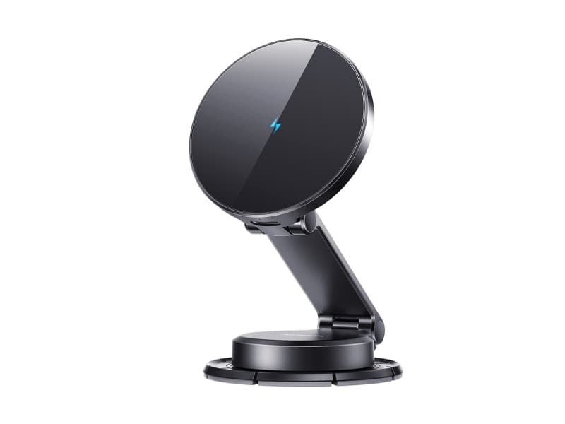 Joyroom JR-ZS408 magneettinen pidike 15W induktiivisella laturilla auton ohjaamoon - musta