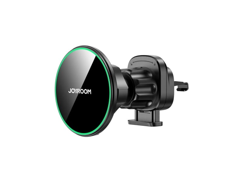 Joyroom-pidike JR-ZS412 Qi2 15W -laturilla, auto, tuulilasin säleikölle - musta