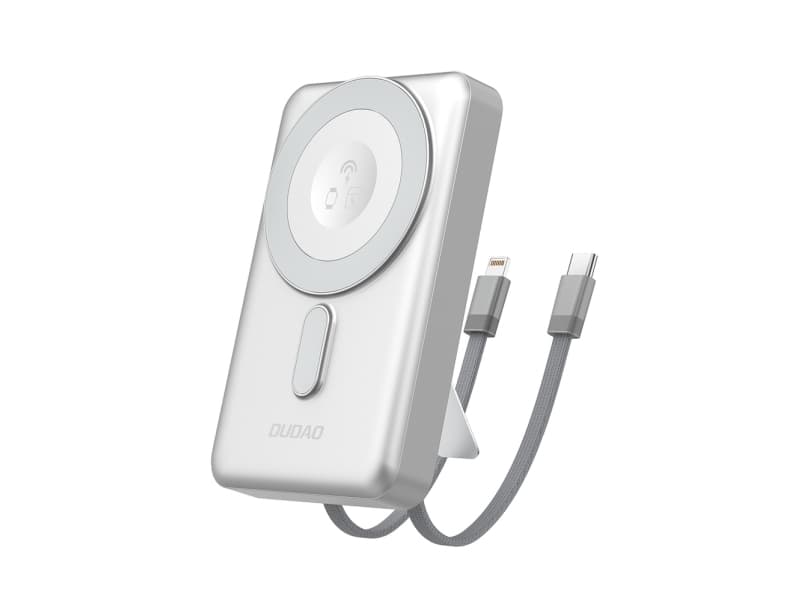 Dudao K29 langaton powerbank 10000mAh 20Watt 2xkaapelit Hopea