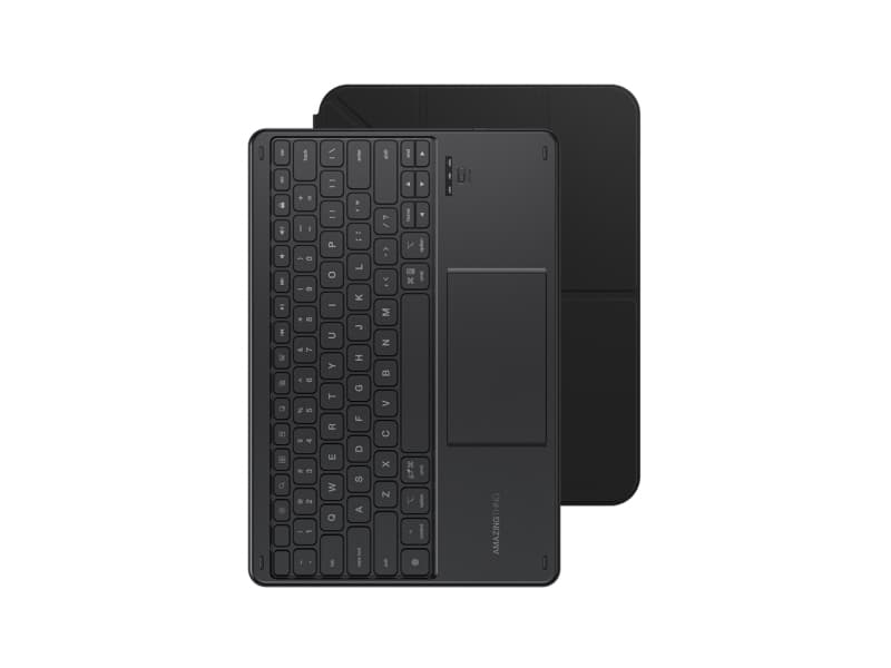 AMAZINGTHING Minimal Keyboard Case Keylite Combo iPadille 11 2025 - musta