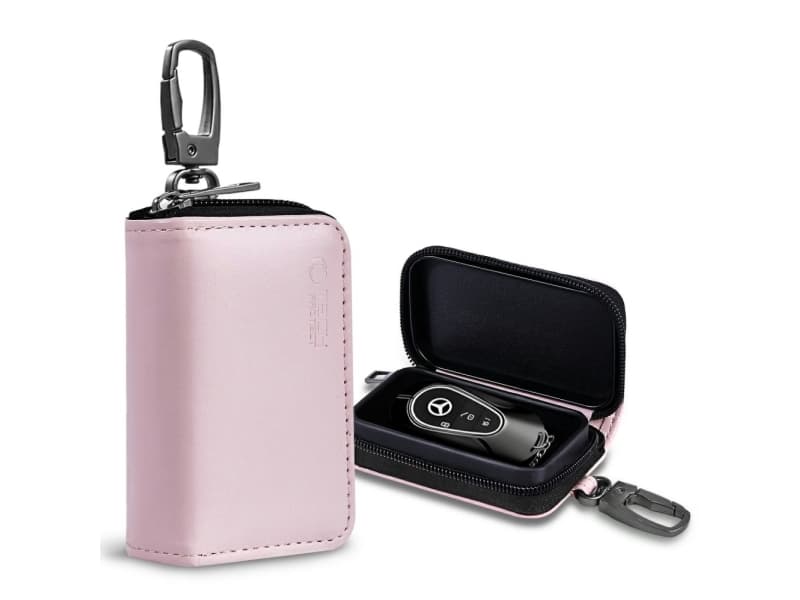KLATKA FARADAYA TECH-PROTECT KLR300 POUCH KEYLESS RFID SIGNAL BLOCKER CASE PINK
