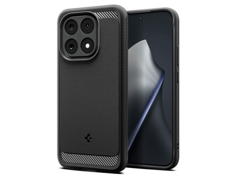 Spigen Rugged Armor, Suojus, Xiaomi, 15T, 17,4 cm (6.83), Musta