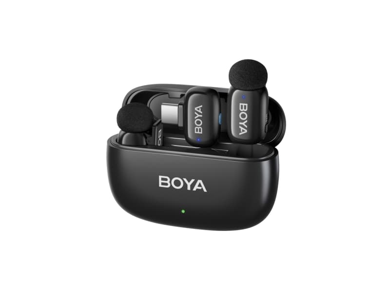 BOYA mini 2-02 wireless microphones 2.4GHz USB-C - black