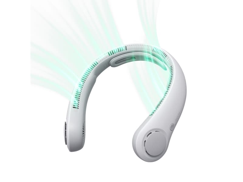 Jisulife Neck Fan 4 5000mAh Portable USB Neck Fan - Gray