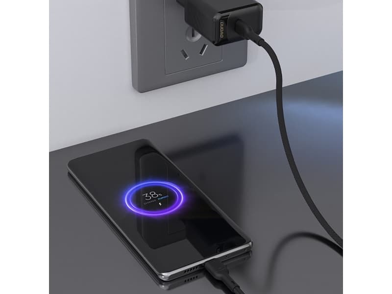 Dudao L9C 65W USB-C - USB-C 1m kaapeli - musta